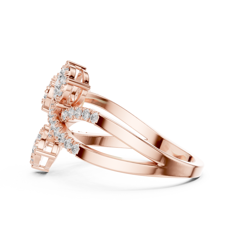 Ladies Ring 19#120018L - Rose Gold - Image