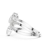 Ladies Ring 19#120018L - White Gold - Image