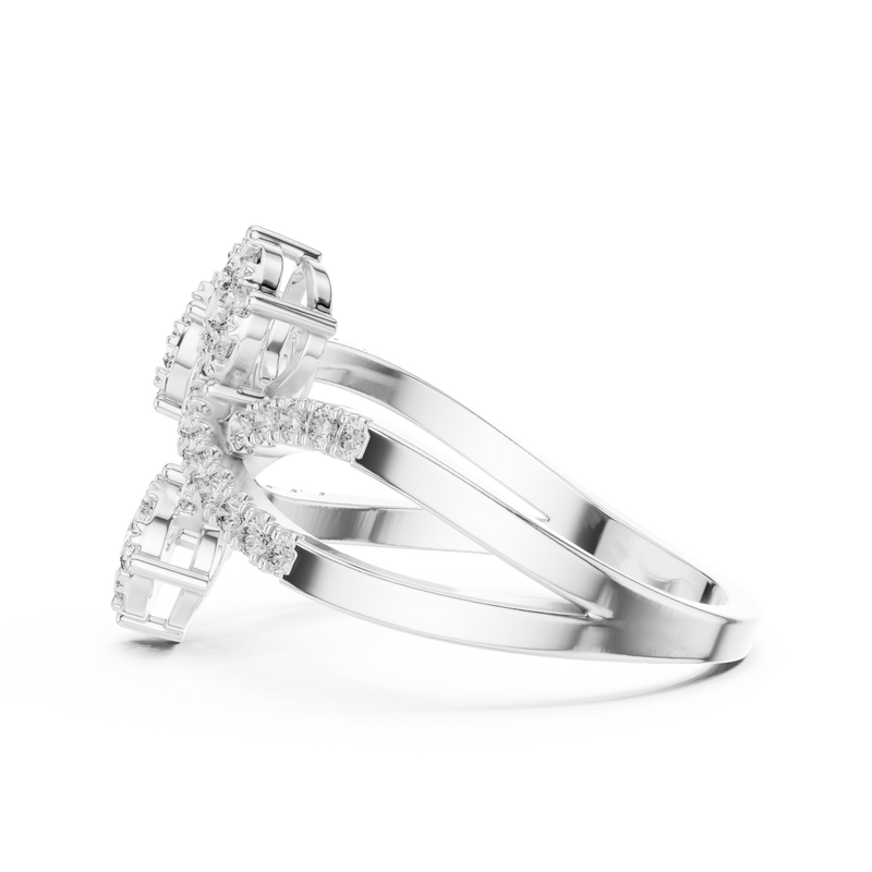 Ladies Ring 19#120018L - White Gold - Image