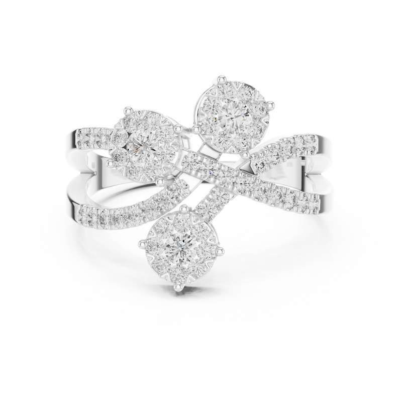Ladies Ring 19#120018L - White Gold - Image