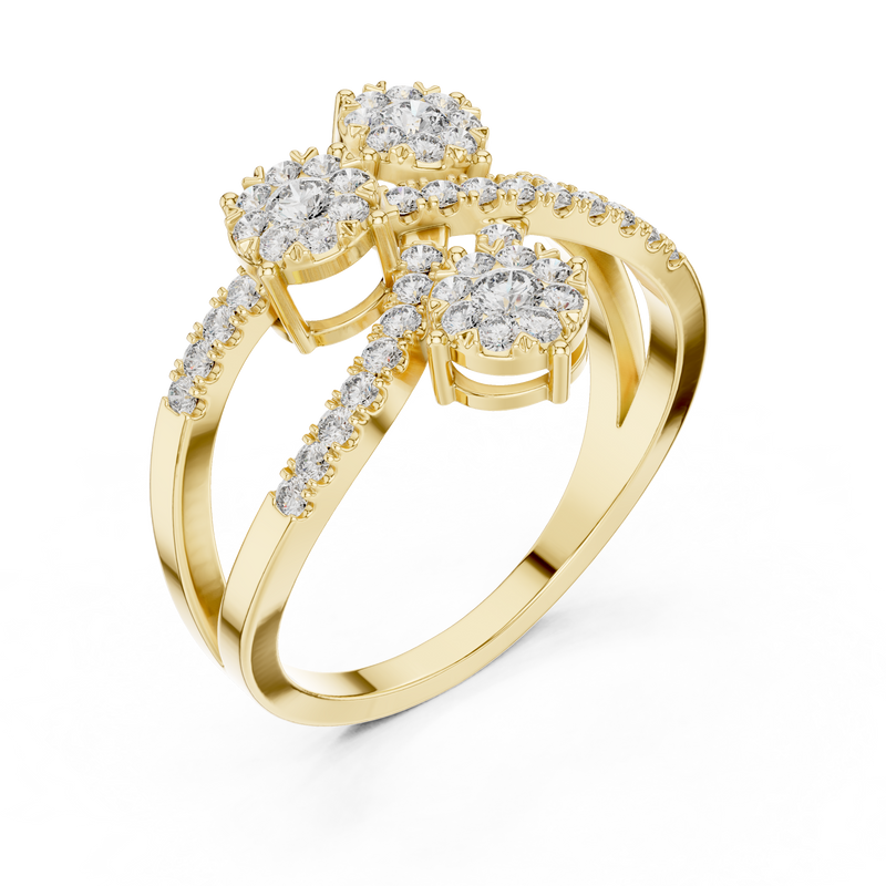 Ladies Ring 19#120018L - Yellow Gold - Image
