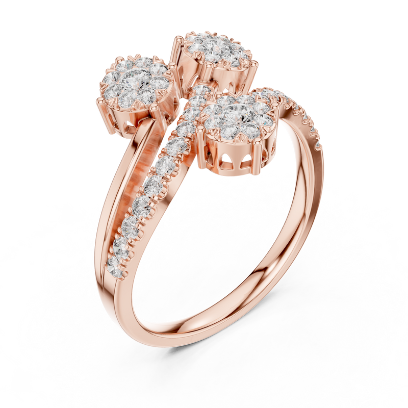 Ladies Ring 19#120019L - Rose Gold - Image
