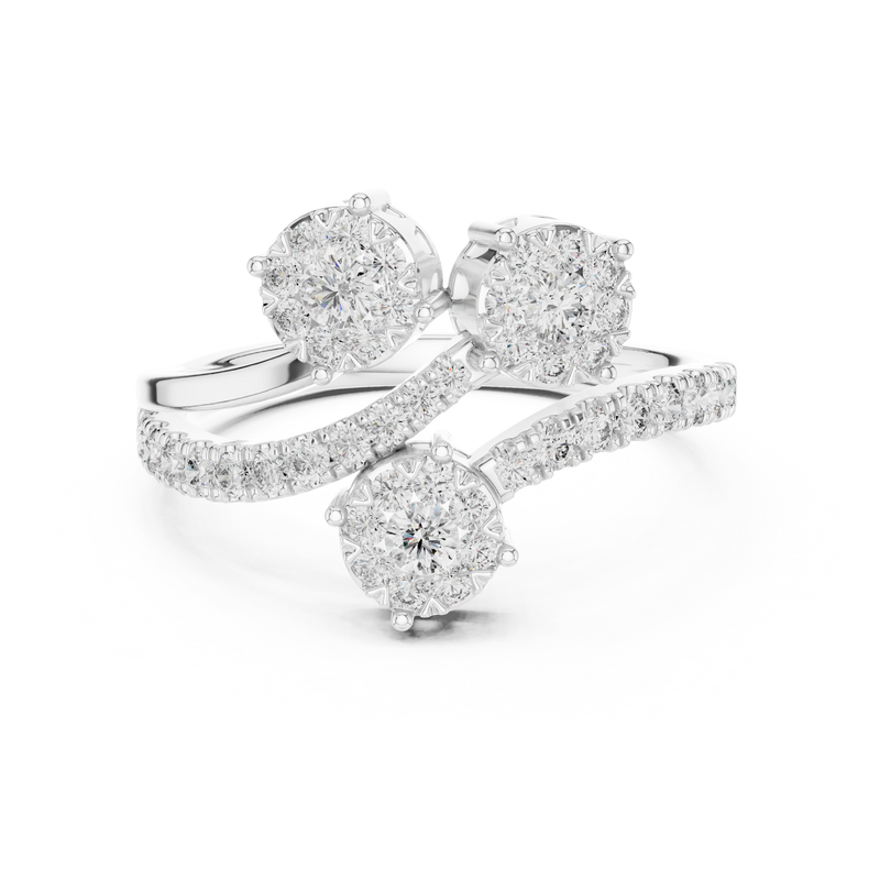Ladies Ring 19#120019L - White Gold - Image