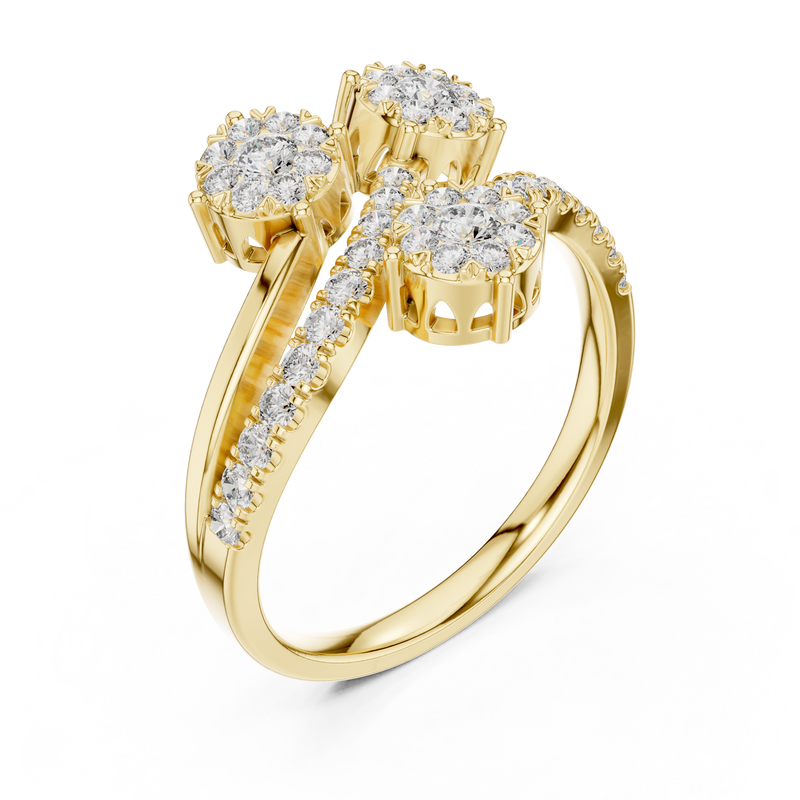 Ladies Ring 19#120019L - Yellow Gold - Image