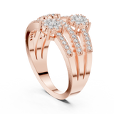 Ladies Ring 19#120020L@7 - Rose Gold - Image