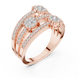 Ladies Ring 19#120020L@7 - Rose Gold - Image