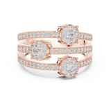 Ladies Ring 19#120020L@7 - Rose Gold - Image