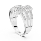 Ladies Ring 19#120020L@7 - White Gold - Image