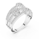 Ladies Ring 19#120020L@7 - White Gold - Image