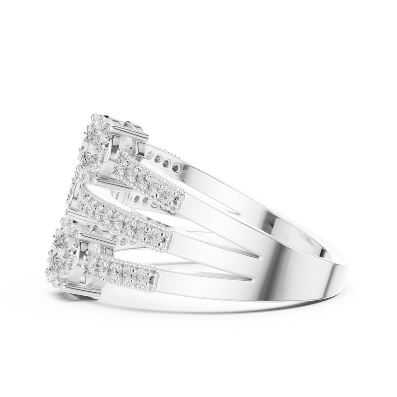 Ladies Ring 19#120020L@7 - White Gold - Image
