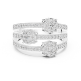 Ladies Ring 19#120020L@7 - White Gold - Image