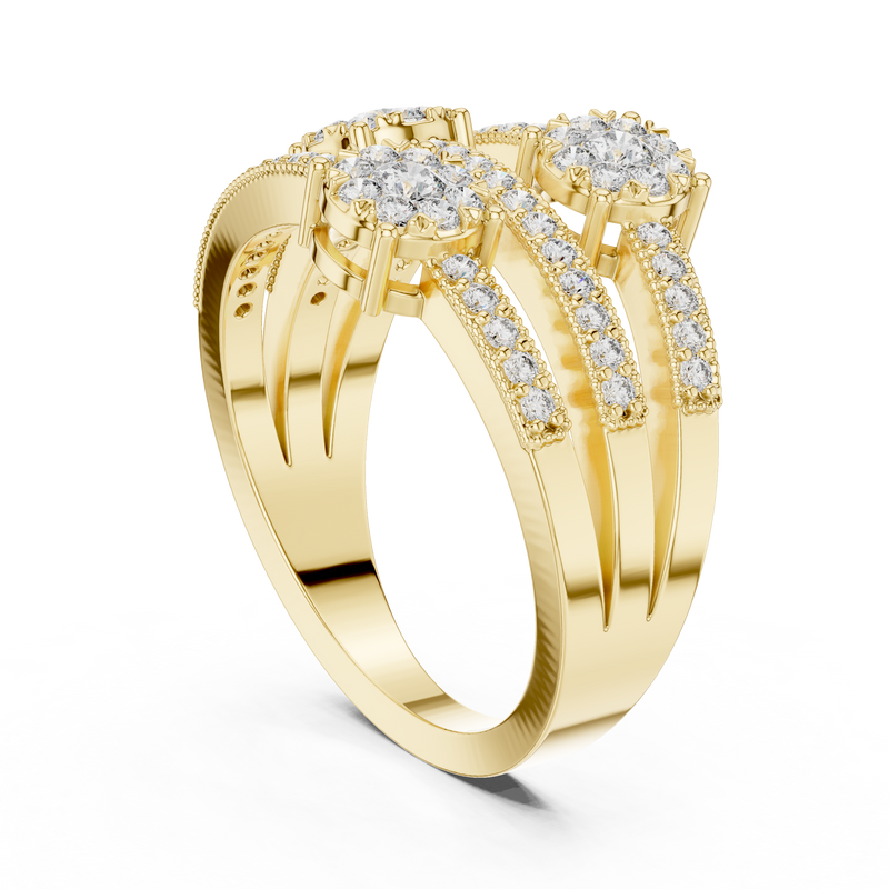 Ladies Ring 19#120020L@7 - Yellow Gold - Image