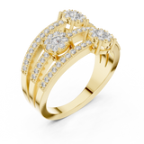 Ladies Ring 19#120020L@7 - Yellow Gold - Image