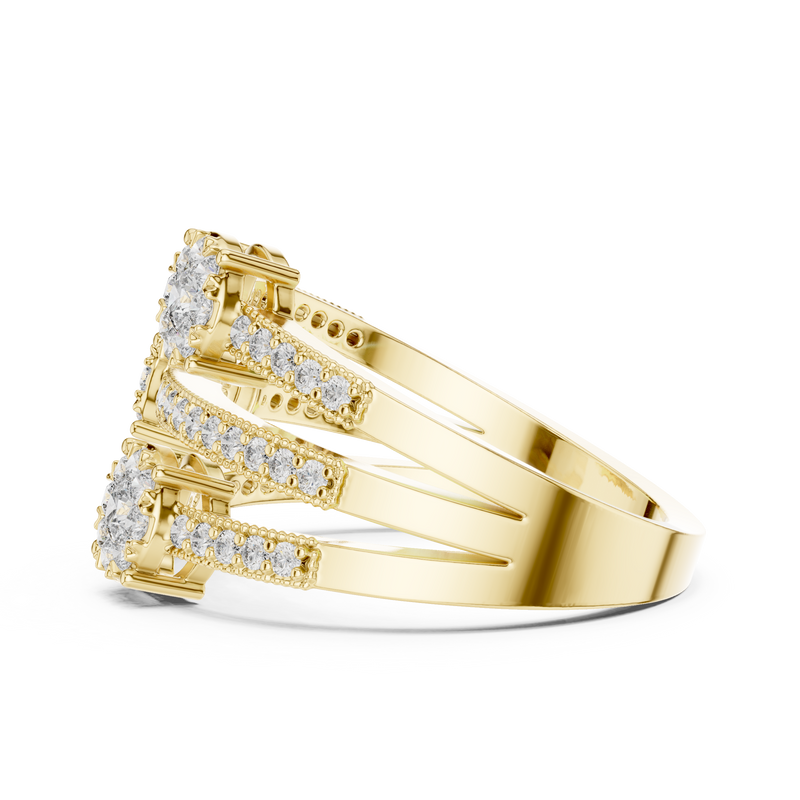 Ladies Ring 19#120020L@7 - Yellow Gold - Image