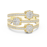Ladies Ring 19#120020L@7 - Yellow Gold - Image