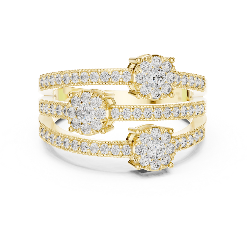 Ladies Ring 19#120020L@7 - Yellow Gold - Image