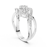 Ladies Ring 19#120021L@7 - White Gold - Image