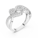 Ladies Ring 19#120021L@7 - White Gold - Image