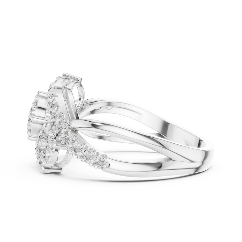 Ladies Ring 19#120021L@7 - White Gold - Image