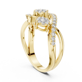 Ladies Ring 19#120021L@7 - Yellow Gold - Image