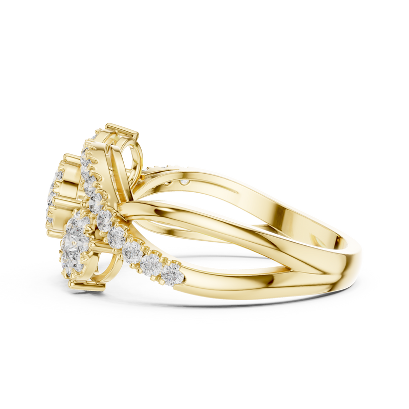 Ladies Ring 19#120021L@7 - Yellow Gold - Image