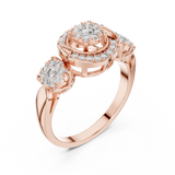 Ladies Ring 19#120022L@7 - Rose Gold - Image