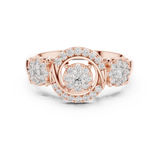 Ladies Ring 19#120022L@7 - Rose Gold - Image