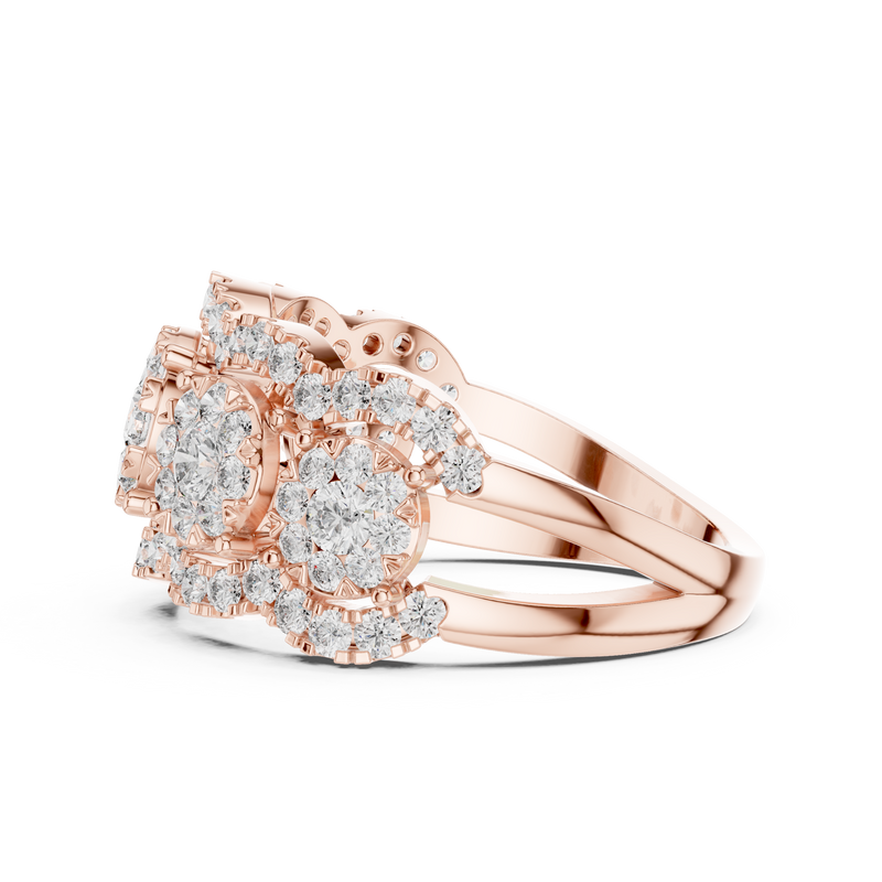 Ladies Ring 19#120023L - Rose Gold - Image