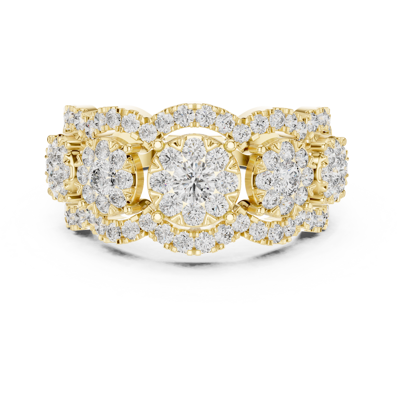 Ladies Ring 19#120023L - Yellow Gold - Image