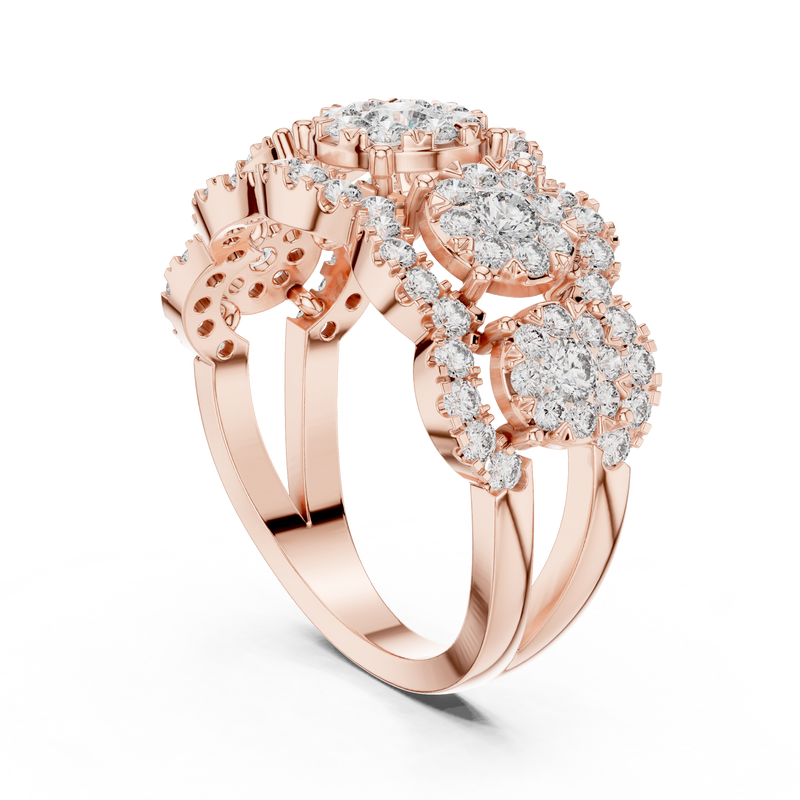 Ladies Ring 19#120023L - Rose Gold - Image