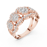 Ladies Ring 19#120023L - Rose Gold - Image