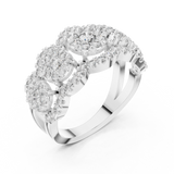 Ladies Ring 19#120023L - White Gold - Image
