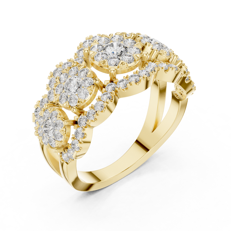 Ladies Ring 19#120023L - Yellow Gold - Image
