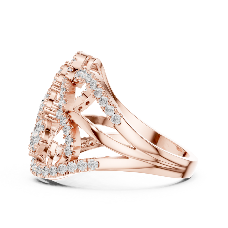 Ladies Ring 19#120024L - Rose Gold - Image