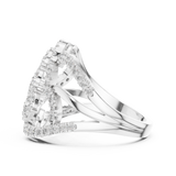 Ladies Ring 19#120024L - White Gold - Image