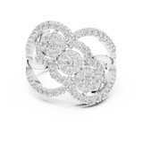 Ladies Ring 19#120024L - White Gold - Image