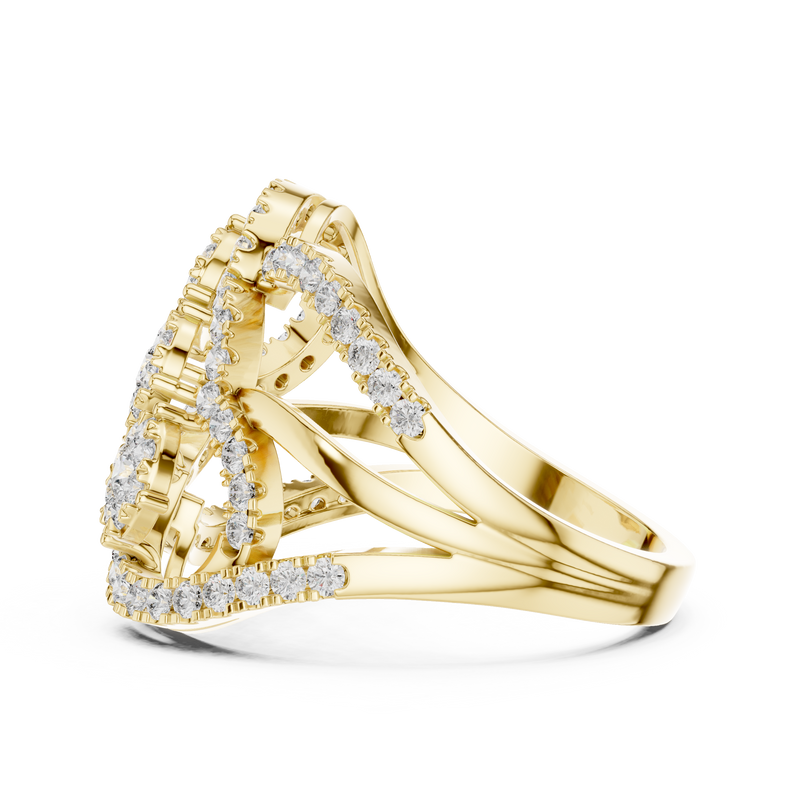 Ladies Ring 19#120024L - Yellow Gold - Image