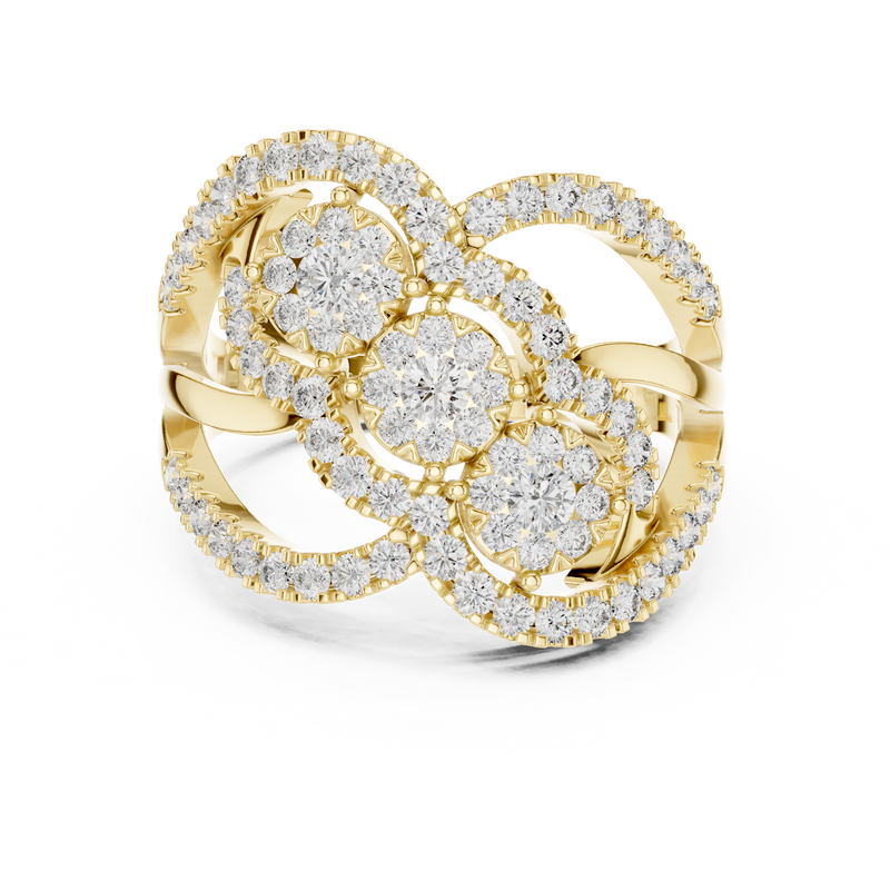 Ladies Ring 19#120024L - Yellow Gold - Image