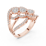 Ladies Ring 19#120024L - Rose Gold - Image