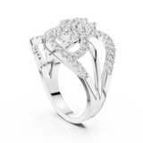 Ladies Ring 19#120024L - White Gold - Image