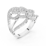 Ladies Ring 19#120024L - White Gold - Image