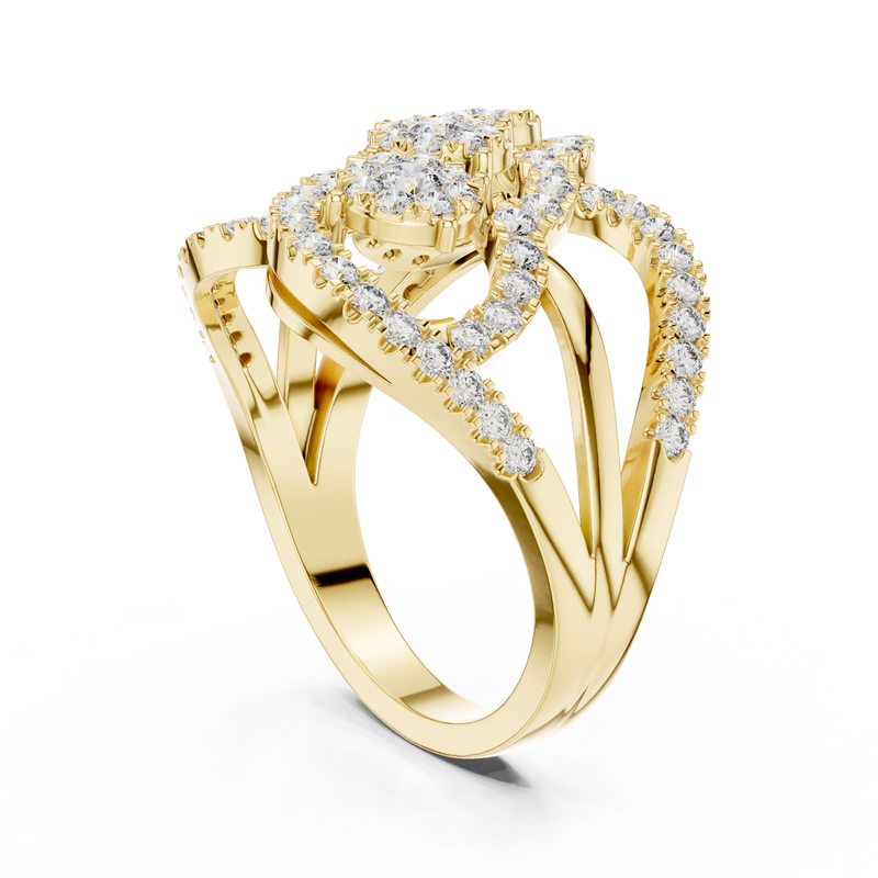 Ladies Ring 19#120024L - Yellow Gold - Image