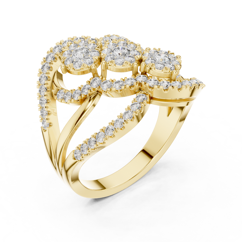 Ladies Ring 19#120024L - Yellow Gold - Image