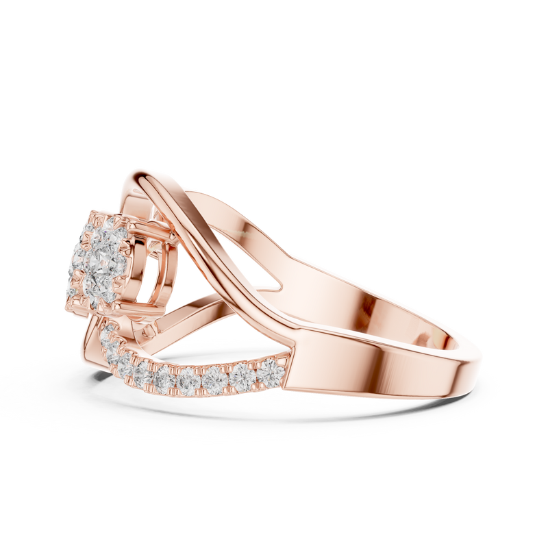 Ladies Ring 19#120025L - Rose Gold - Image