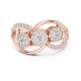 Ladies Ring 19#120025L - Rose Gold - Image