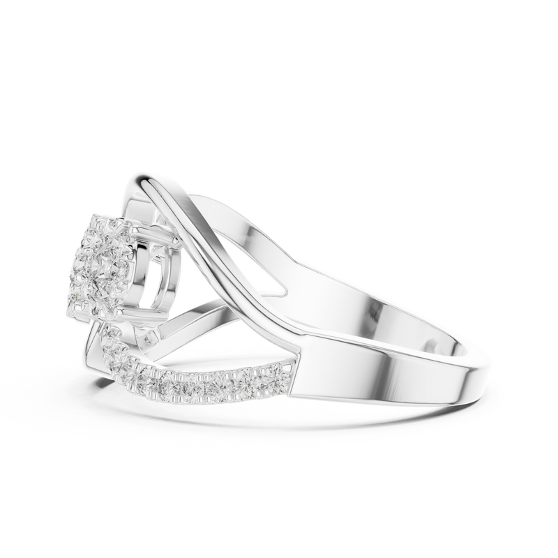 Ladies Ring 19#120025L - White Gold - Image