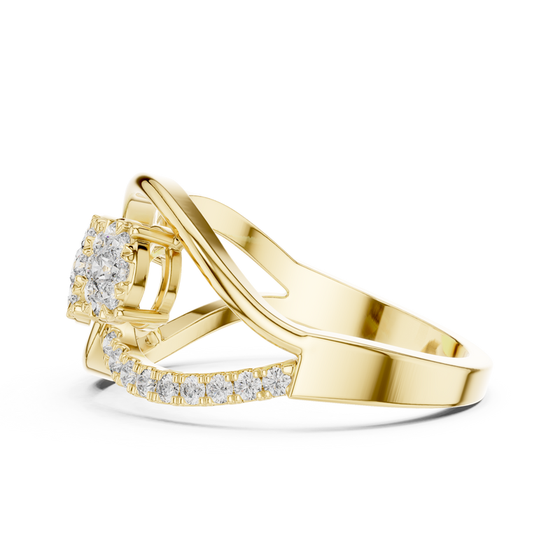 Ladies Ring 19#120025L - Yellow Gold - Image