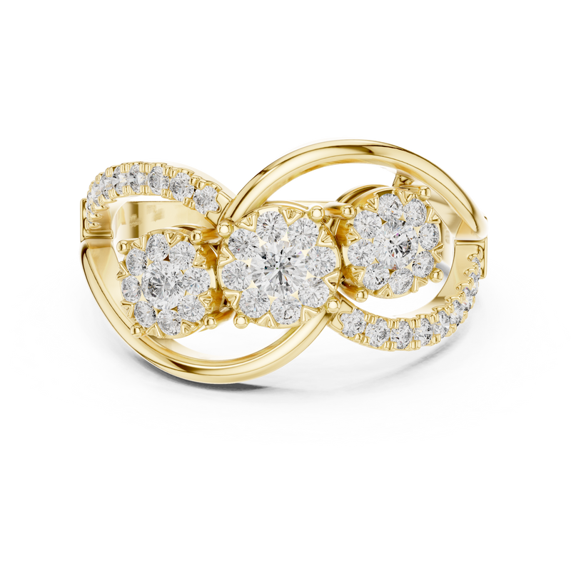 Ladies Ring 19#120025L - Yellow Gold - Image