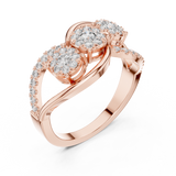 Ladies Ring 19#120025L - Rose Gold - Image