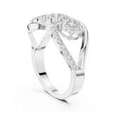 Ladies Ring 19#120025L - White Gold - Image